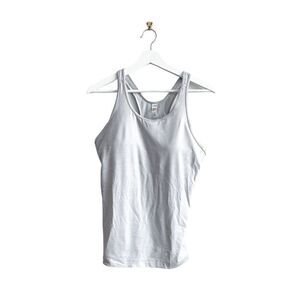 Lole Women's Scoop Neck Mesh Racerback Padded Active Tank Top Gray Large